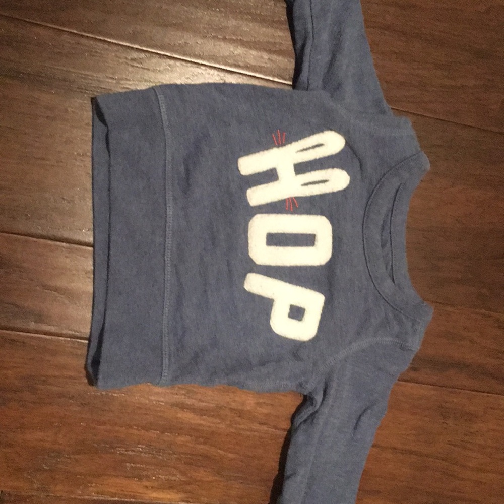 “Hop” sweatshirt 6-12m
